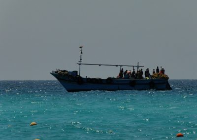 Boat in the sea