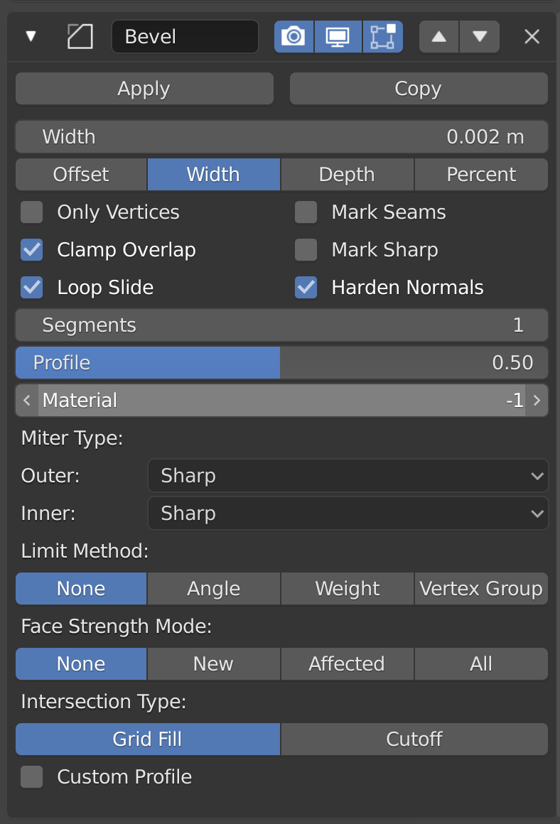 Bevel Modifier Bevel Modifier