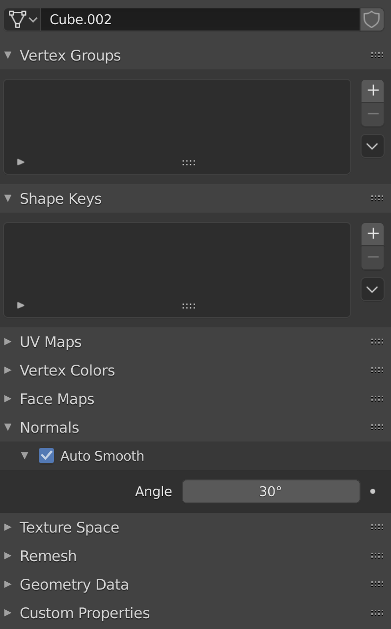 Normals - Auto Smooth Normals - Auto Smooth